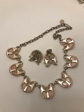 Load image into Gallery viewer, 1950s necklace and clip on earrings