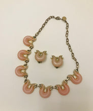 Load image into Gallery viewer, 1950s necklace and clip on earrings