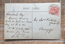 Load image into Gallery viewer, Vintage Postcard of Bunyip Church sent by Rev Breeze in 1907
