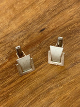 Load image into Gallery viewer, 1950s Brushed and polished silver-tone Cufflinks
