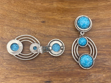 Load image into Gallery viewer, Turquoise Stone, Clip-On Earrings
